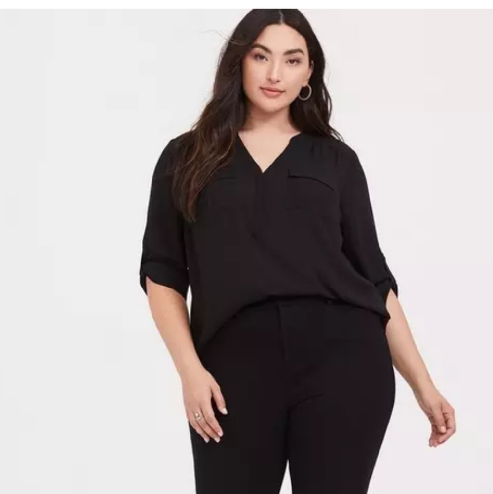 Torrid Black Harper Blouse - Size 2X - Picture 2 of 10